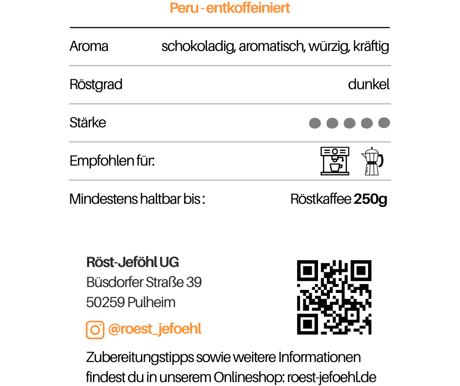 Jeschmackvoll Espresso (entkoffeiniert)